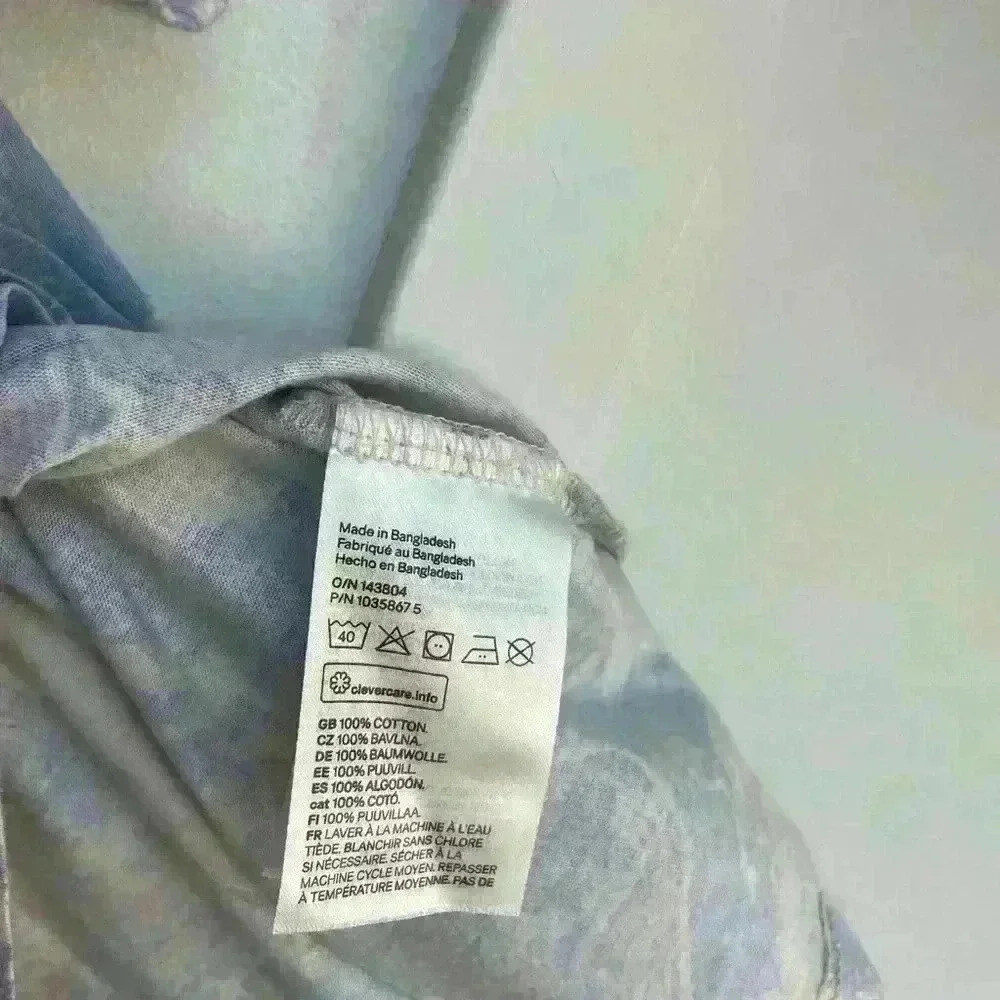 H&M Girl Classic T-shirts Cotton Tie -dye  Top size XL (12-14) - Picture 4 of 5